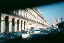 Paris street near Louvre