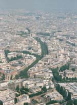 View of Paris from atop Eiffel Tower