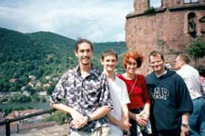 Vince, Ryan, Melanie, and Marc at Heidelberg Castle