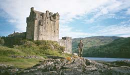 Vince at the Eilean Donan Castle, the Highlander Castle