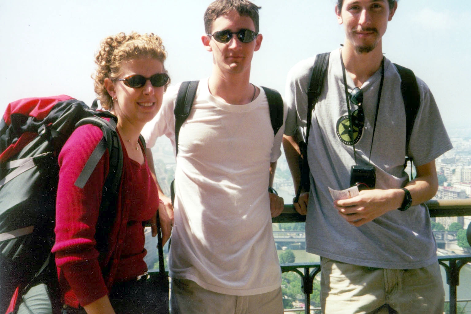 Julie, Ryan, and Vince on top Eiffel Tower