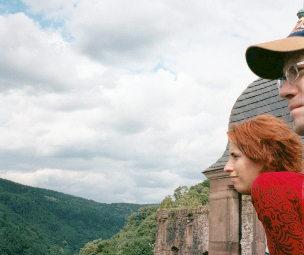 Melanie, and Marc Scheib at Heidelberg Castle