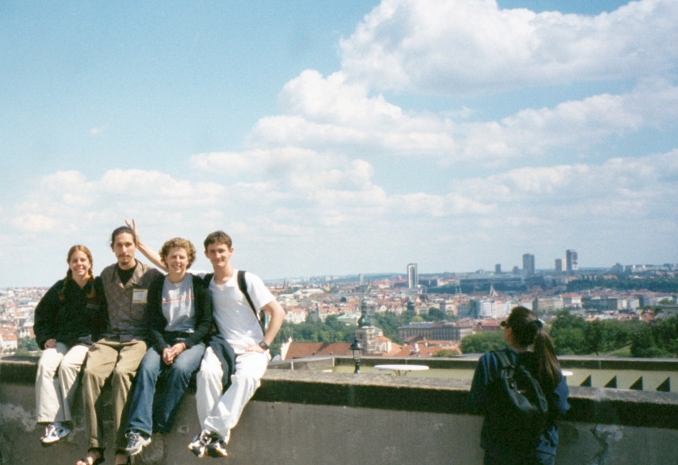 Debbie, Vince, Julie, and Ryan at Prauge Castle