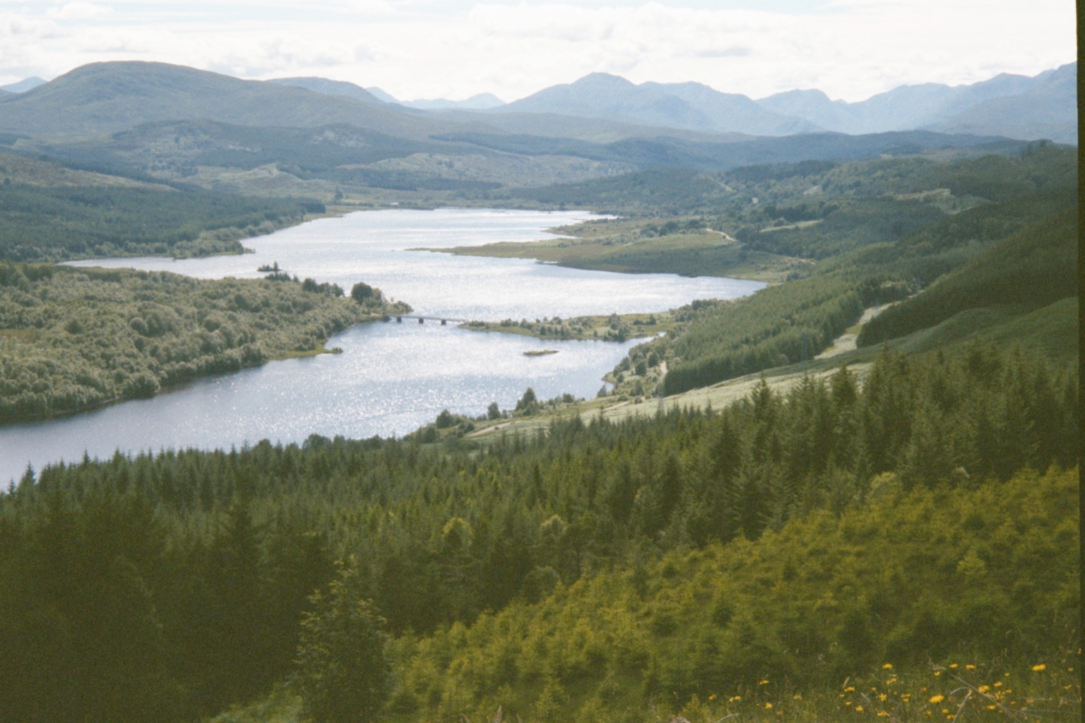 View of a river in the highlands of Scotland