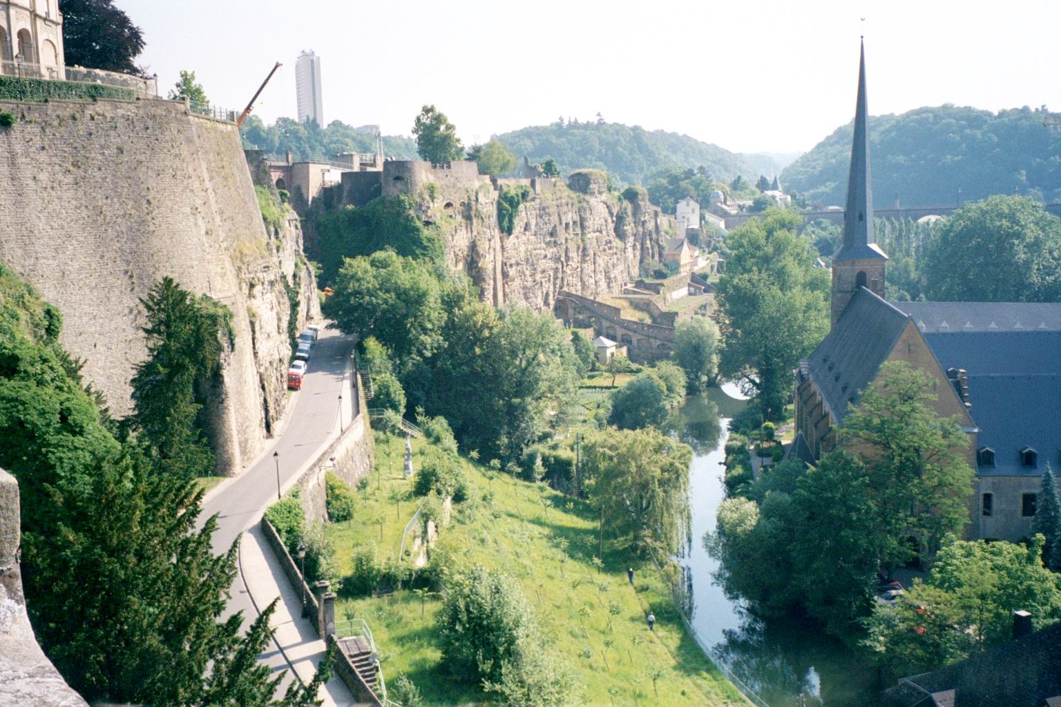 Detail of old casemates and fortifications of Luxembourg