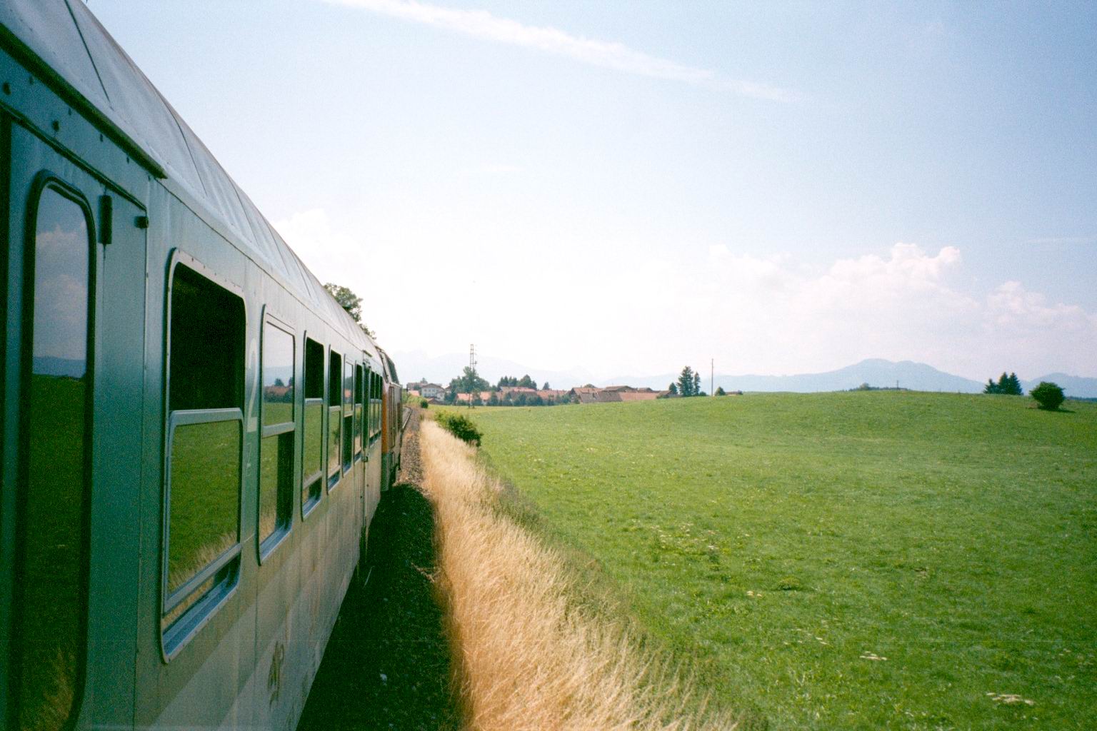 View of the Mountains on the way to Fussen