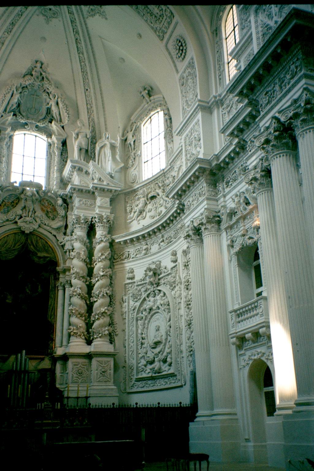 Some very white church interior in Munich