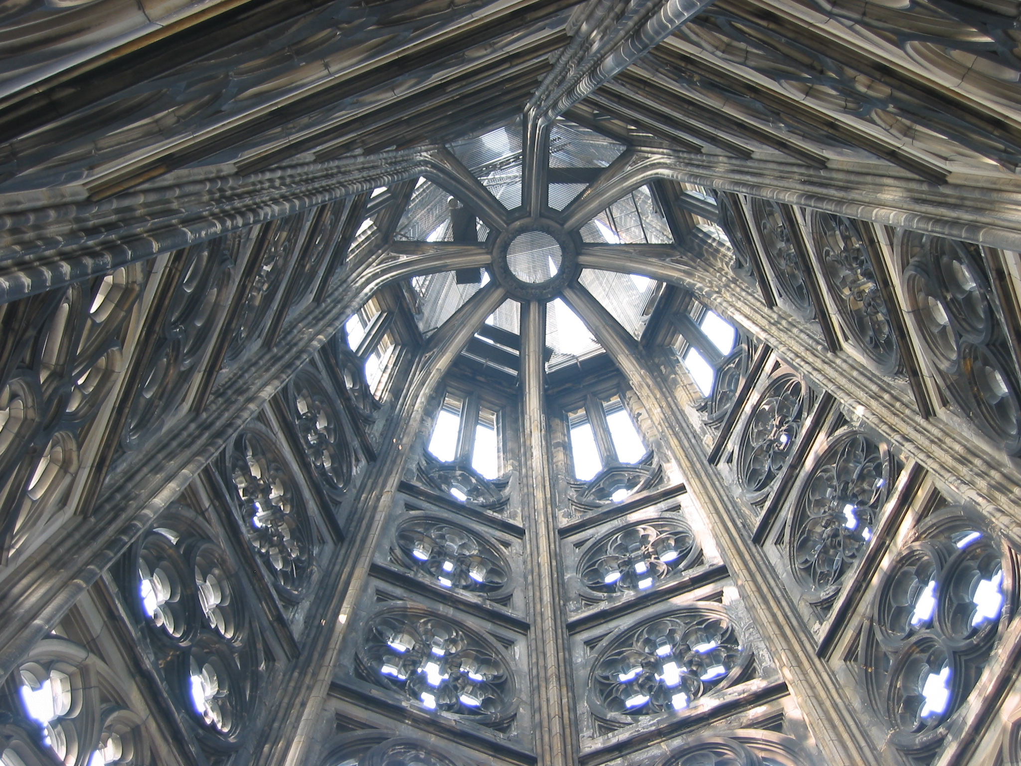 Inside a spire at the Cathedral of Cologne