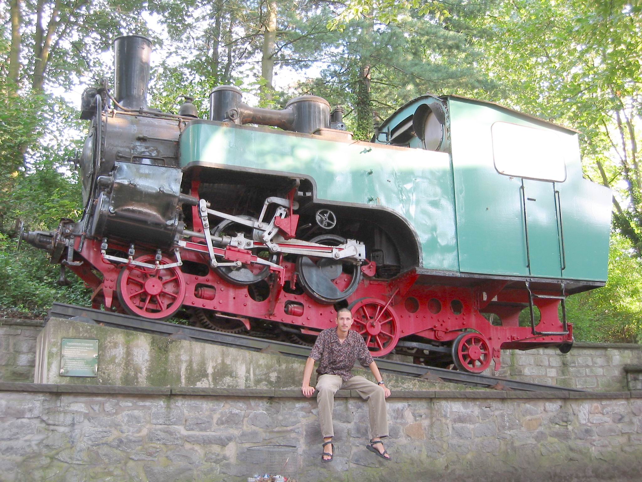 Old cog train at Konigswinter on the Rhine