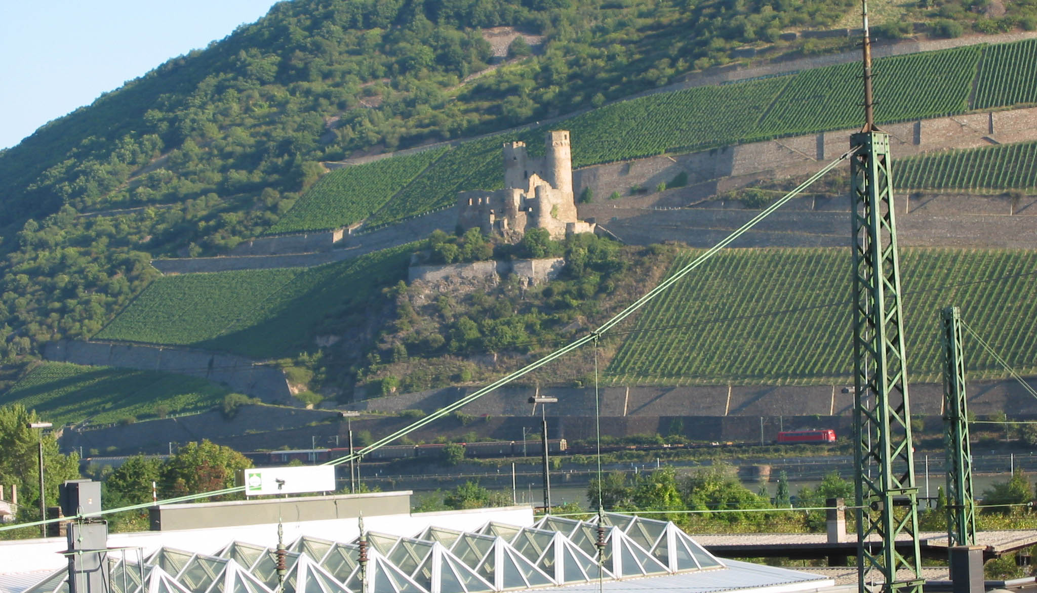 Out over the river, the castles and the vineyards