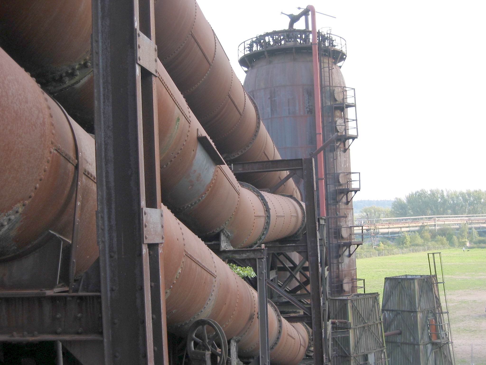 Art in rusted pipes, the Vlklingen Ironworks.